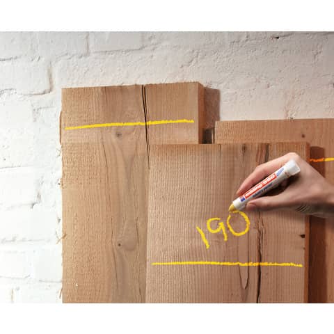 Marcatore a cera edding 950 punta conica 10 mm giallo E-950 005